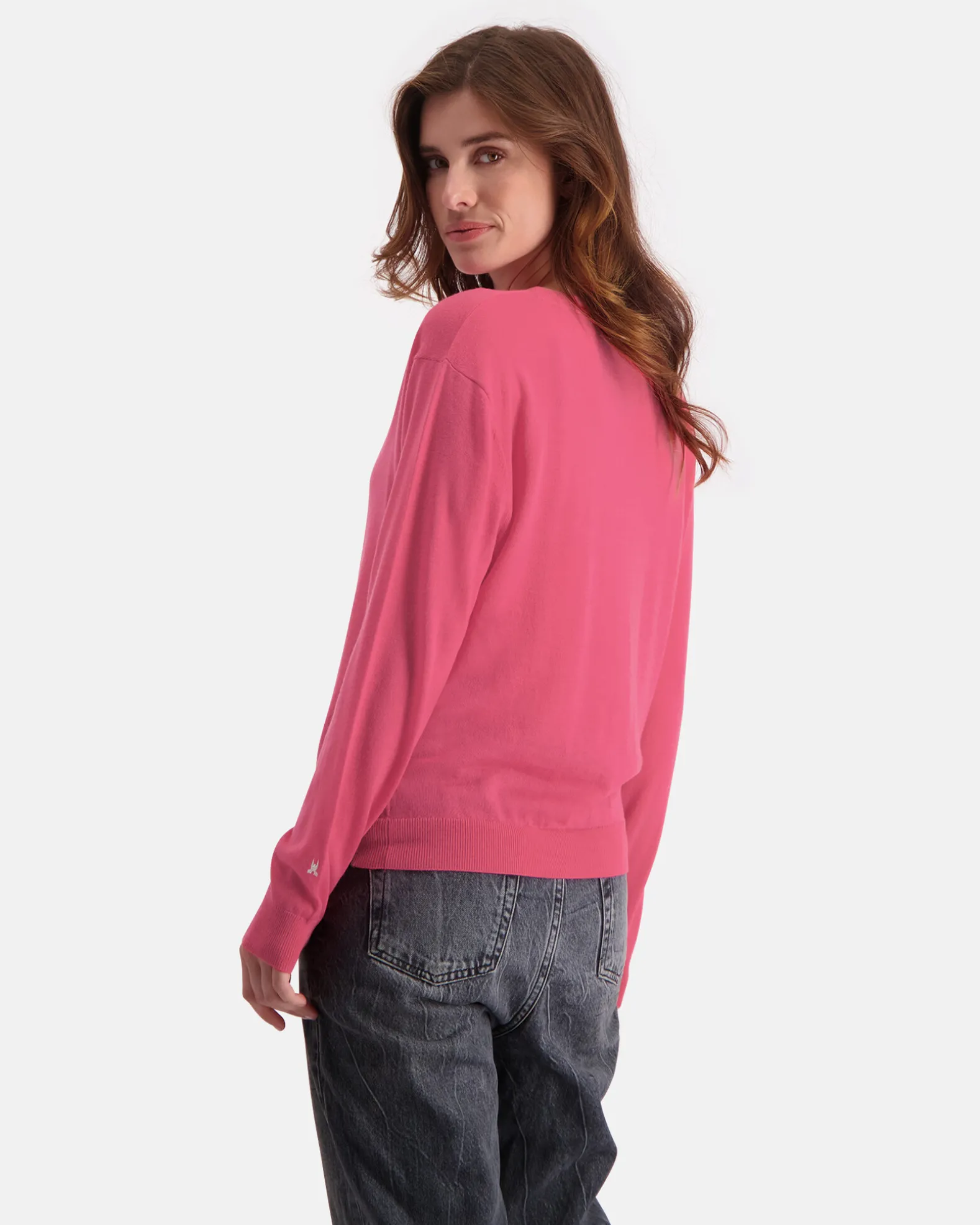 De Antistatische Merino Wool Amalfi Trui Met V-Hals