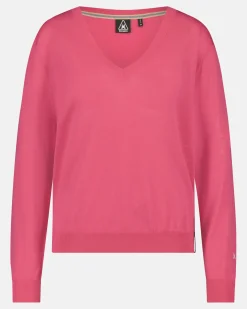 De Antistatische Merino Wool Amalfi Trui Met V-Hals