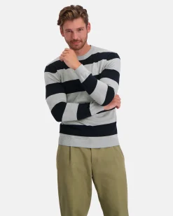 De Tijdloze Gebreide Yarn-Dyed Binnacle Sweater